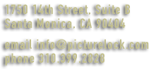 Comen VFX is at 1750 14th Street Suite B Santa Monica, CA  90404